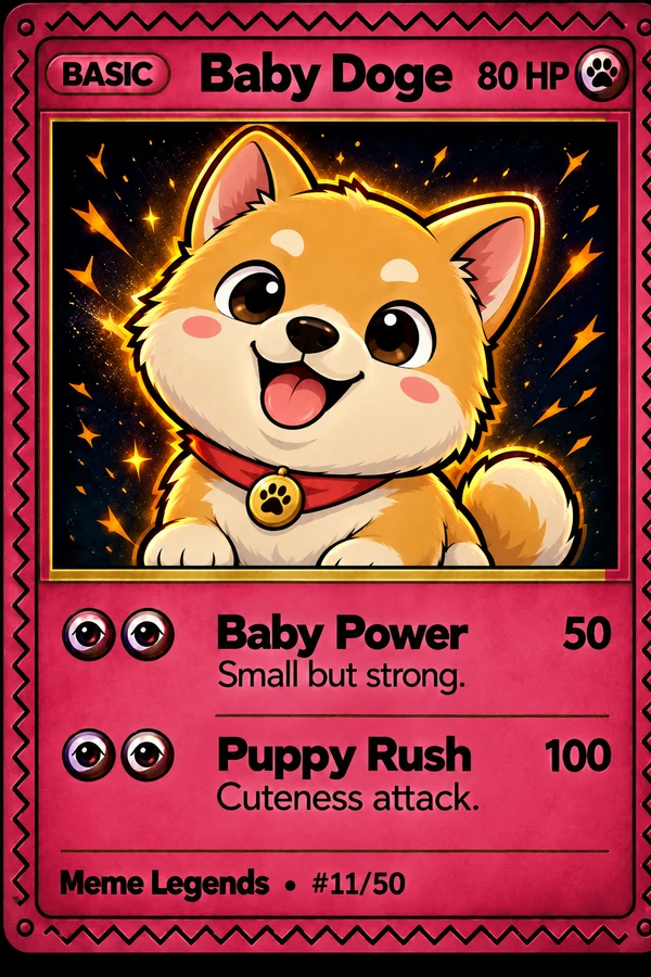 Baby Doge, Rare card #06/50