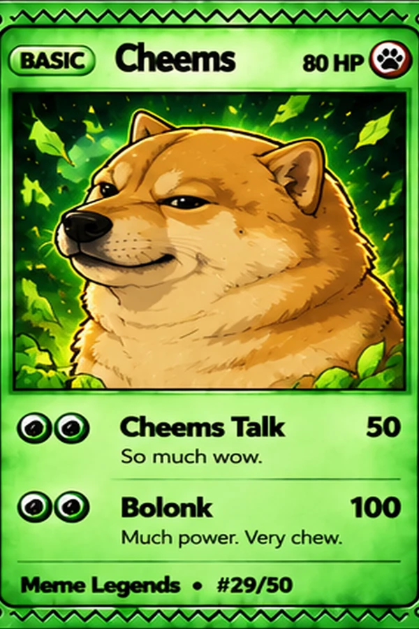 Cheems, Rare card #11/50